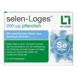 Selen-Loges 200 µg plantebaserede filmovertrukne tabletter, 60 tabletter