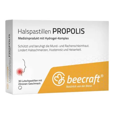 Beecraft Halspastiller Propolis, 30 stk