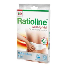 Ratioline varmebælte rygareal 10,5x115 cm, 3 stk