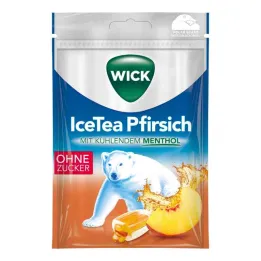 WICK Icetea fersken slik uden sukker, 72 g