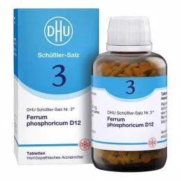 DHU Schüßler salt nr. 3 Ferrum phosphoricum D12 tabletter, 900 stk