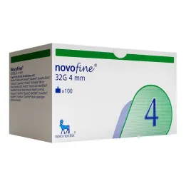 Novofine 4 mm kanyler 0,23x0,25 mm 32 G, 100 stk
