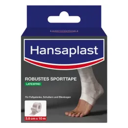 Hansaplast robust sportstape 3,8 cmx10 m hvid, 1 stk