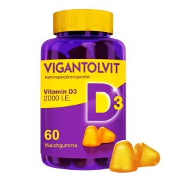 VIGANTOLVIT 2000 I.U. Vitamin D3 blødt tandkød, 60 stk