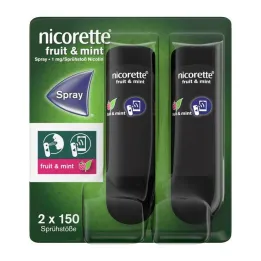Nicorette Frugt & Myntespray 1 mg / spray Nfc, 2 stk