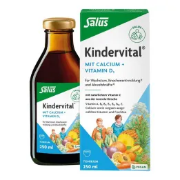 Kindervital med calcium + D3 tonic Salus, 250 ml