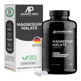 Magnesium Malat 3000 mg veganske tabletter, 180 stk
