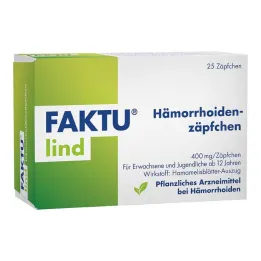 FAKTU Lind hæmoridestikpiller med troldnød, 25 stk