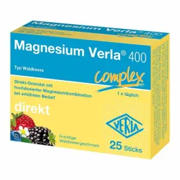 Magnesium Verla 400 Wild Berry Direct Granulat, 25 stk