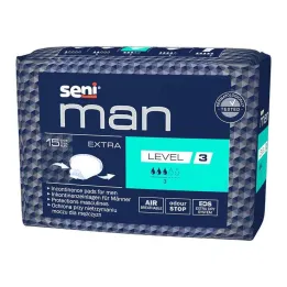 Seni® Man inkontinenspude ekstra niveau 3, 15 stk