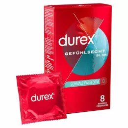 DUREX Slanke kondomer med rigtig følelse, 8 stk