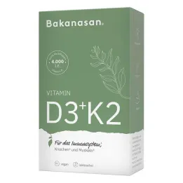 Bakanasan Vitamin D3 + K2 kapsler, 60 stk