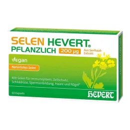 Selen Hevert plantebaseret 200 µg kapsler, 60 kapsler