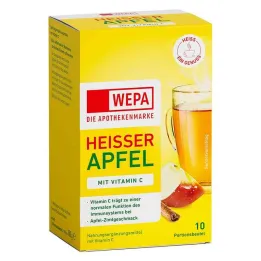 Wepa varmt æble + C-vitaminpulver, 10X10 g