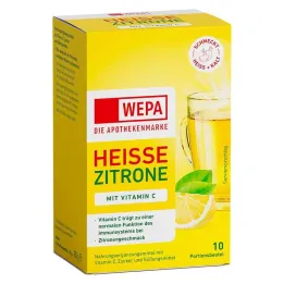 Wepa varm citron + vitamin C pulver, 10X10 g