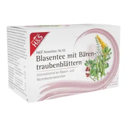 H&amp;S Bubble tea med bjørnebærblade filterpose, 20X2,0 g
