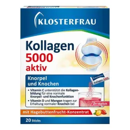 Klosterfrau Collagen 5000 aktive granulatstave, 20 stk