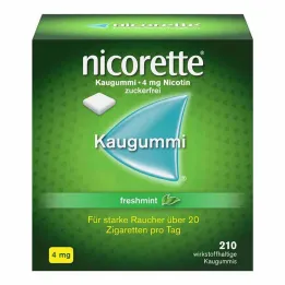 nicorette® tyggegummi freshmint, 4 mg nikotin, 210 stk