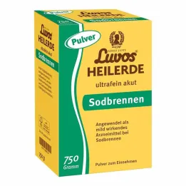 Luvos healing clay ultrafint pulver til akut halsbrand, 750 g