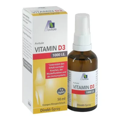 Vitamin D3 1000 IE direkte spray, 50 ml