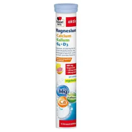 Doppelherz Magnesium + Calcium + Kalium brusetabletter, 15 stk
