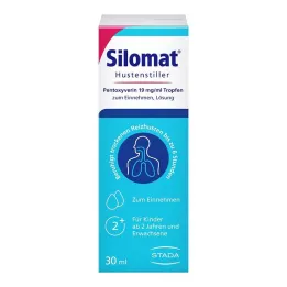 Silomat hostedæmpende middel pentoxyverin 19 mg/ml dråber, 30 ml