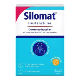Silomat hostedæmpende dextromethorphan med honningsmag, 20 stk
