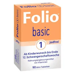 Folio 1 basis jodfri filmovertrukne tabletter, 90 stk