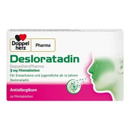 Desloratadine Doppelherzpharma 5 mg filmovertrukne tabletter, 20 stk