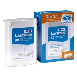 Lactrase 32.000 Fcc tabletter kan deles i dispenser (40 stykker)
