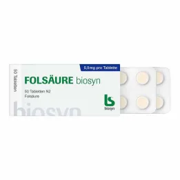 Folinsyre Biosyn tabletter, 50 stk