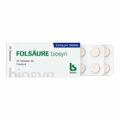 Folinsyre Biosyn tabletter, 50 stk