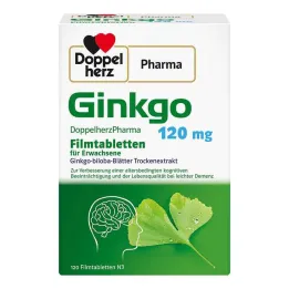 Ginkgo DoppelherzPharma 120 mg filmovertrukne tabletter, 120 stk