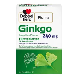 Ginkgo DoppelherzPharma 240 mg filmovertrukne tabletter, 120 stk