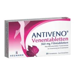 ANTIVENO Venøse tabletter 360 mg filmovertrukne tabletter, 30 stk