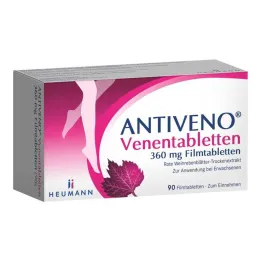 ANTIVENO Venøse tabletter 360 mg filmovertrukne tabletter, 90 stk