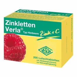 Zinkletten Verla hindbærpastiller, 200 stk