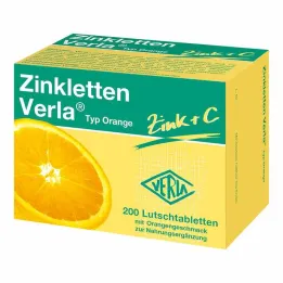 Zinkletten Verla Orange pastiller, 200 stk