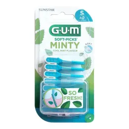 GUM Soft picks Minty small, 40 stk
