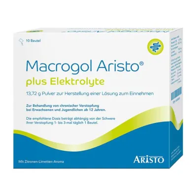 Macrogol Aristo plus elektrolytter 13,72 g Ple, 10 stk