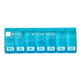 Wepa 1x7 ugeboks UV-beskyttelse + turkis, 1 stk