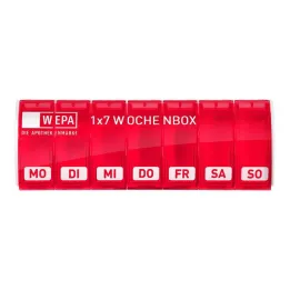 Wepa 1x7 ugeboks UV-beskyttelse + pink, 1 stk