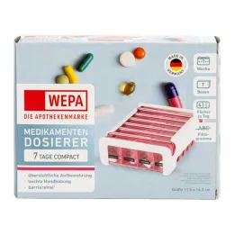 Wepa 7 dages kompakt ugeblad hvid/pink, 1 stk