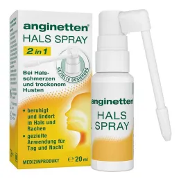 Anginette halsspray 2-i-1 voksne, 20 ml