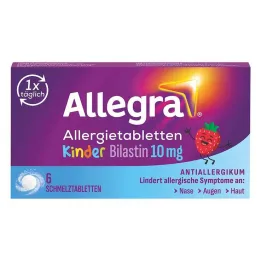 Allegra allergitabletter børn 10 mg smeltetabletter, 6 stk
