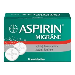 Aspirin migræne brusetabletter, 2x10 stk