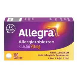 Allegra allergitabletter 20 mg tabletter, 100 stk