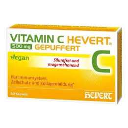 Vitamin C Hevert 500 mg bufferkapsler, 60 stk
