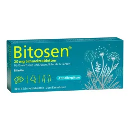Bitosen 20 mg smeltetabletter, 30 stk