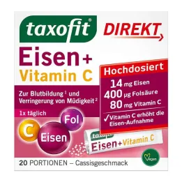 Taxofit Jern + Vitamin C Direkte Granulat, 20 stk